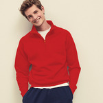 Classic 80/20 zip neck sweatshirt