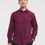 Men's Long Sleeve Fitted Stretch Shirt