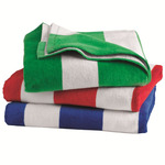 Cabana Stripe Velour Beach Towel