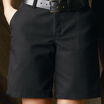 Women's Plain Front Shorts, 8 Inch Inseam