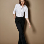 Tailored Fit 3/4 Sleeve Continental Blouse