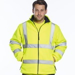 Hi-vis mesh-lined fleece (F300)