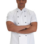 Removable Stud Short Sleeve Chef's Jacket