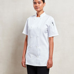 Women's short sleeve chef's jacket