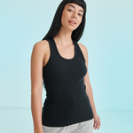 SF Ladies Stretch Rib Racer Back Vest