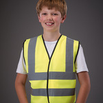 Yoko Kids Hi-Vis Two Band and Braces Waistcoat