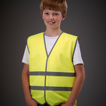 Yoko Kids Hi-Vis Two Band Waistcoat