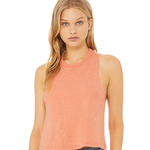 Bella Ladies Racer Back Cropped Tank Top