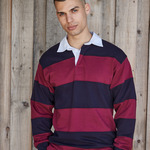 Front Row Sewn Stripe Rugby Shirt