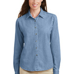 Ladies Long Sleeve Value Denim Shirt