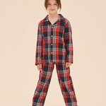 Kids tartan lounge set